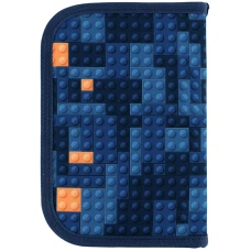 Пенал Kite 1 від., 2 відв., з наповненням K24-622H-8 Blocks