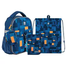 Набір рюкзак + пенал + сумка для взуття Kite SET_K24-555S-6 Blocks