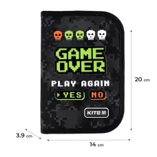 Набір рюкзак + пенал + сумка для взуття + гаманець Kite SET_K24-531M-6 Game Over