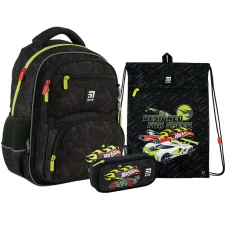 Набір рюкзак + пенал + сумка для взуття Kite SET_HW24-773M Hot Wheels