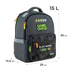 Набір рюкзак + пенал + сумка для взуття Kite SET_K24-770M-4 Game Over