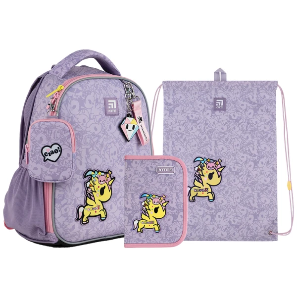 Набір рюкзак + пенал + сумка для взуття Kite SET_TK24-555S tokidoki