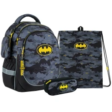 Набір рюкзак + пенал + сумка для взуття Kite SET_DC24-700M DC Comics Batman
