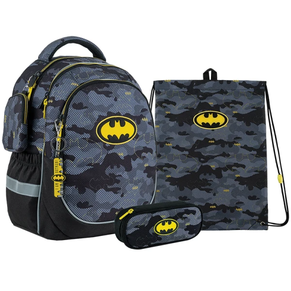 Набір рюкзак + пенал + сумка для взуття Kite SET_DC24-700M DC Comics Batman