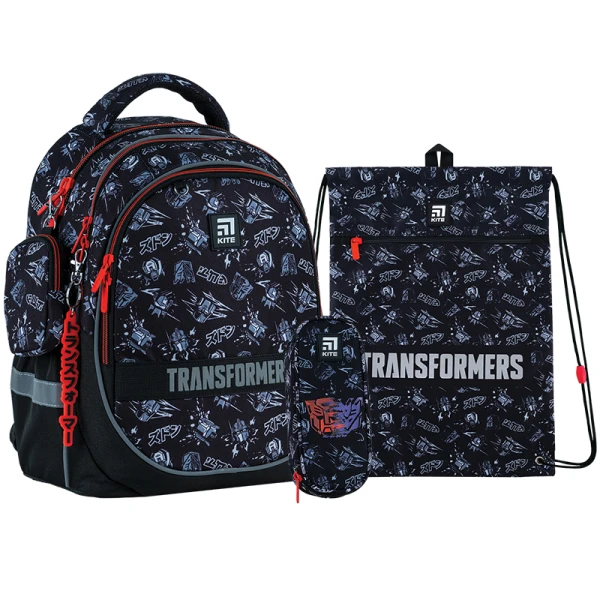 Набір рюкзак + пенал + сумка для взуття Kite SET_TF24-700M Transformers