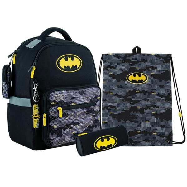 Набір рюкзак + пенал + сумка для взуття Kite SET_DC24-770M DC Comics Batman