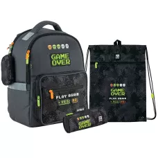 Набір рюкзак + пенал + сумка для взуття Kite SET_K24-770M-4 Game Over