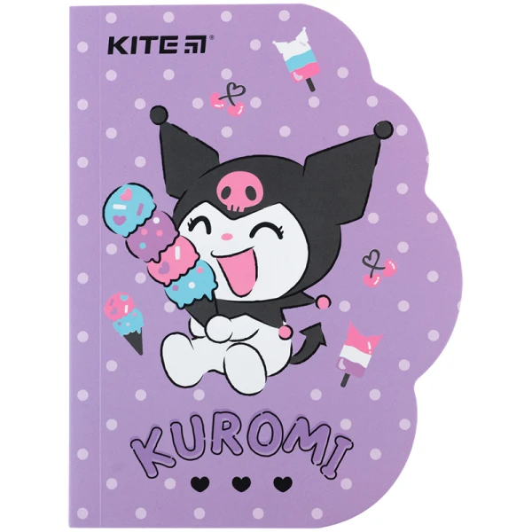 Блокнот вирубка, клей, 60арк., А6 Kuromi HK24-223 Kite