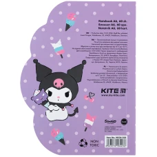 Блокнот вирубка, клей, 60арк., А6 Kuromi HK24-223 Kite
