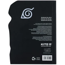 Блокнот вирубка, клей, 60арк., А6 Naruto NR24-223 Kite