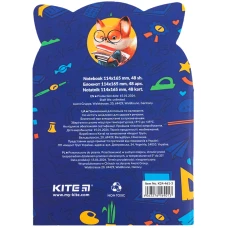Блокнот м'яка обкл., 48 арк. кліт., Smart fox K24-461-3 Kite