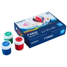 Фарби гуашеві, 12 кол., 20 мл Kite Classic K-063