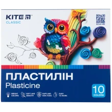 Пластилін, 10 кольорів, 200 г. Kite Classic K-084