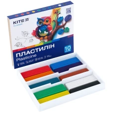 Пластилін, 10 кольорів, 200 г. Kite Classic K-084