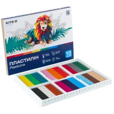 Пластилін, 18 кольорів, 360 г. Kite Classic K-085