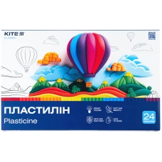 Пластилін, 24 кольори, 480 г. Kite Classic K-089