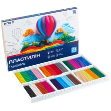 Пластилін, 24 кольори, 480 г. Kite Classic K-089
