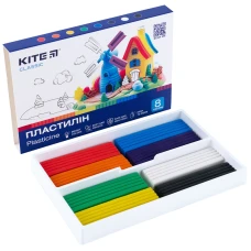 Пластилін, 8 кольорів, 160 г. Kite Classic K-082