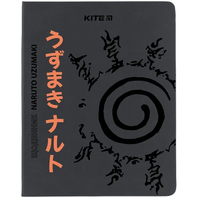 Щоденник шкільний, тверда обкл. PU, Naruto NR24-264 Kite
