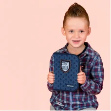 Пенал Kite 1 від., 2 відв., з наповненням K24-622H-2 College Line boy