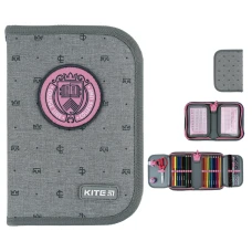 Пенал Kite 1 від., 2 відв., з наповненням K24-622H-1 College Line girl