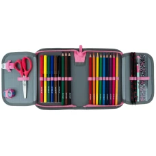 Пенал Kite 1 від., 2 відв., з наповненням K24-622H-1 College Line girl
