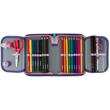 Пенал Kite 1 від., 2 відв., з наповненням K24-622H-5 Pixel Love