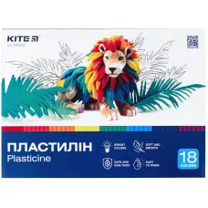 Пластилін, 18 кольорів, 360 г. Kite Classic K-085