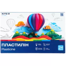 Пластилін, 24 кольори, 480 г. Kite Classic K-089