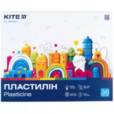 Пластилін, 36 кольорів, 720 г. Kite Classic K-078