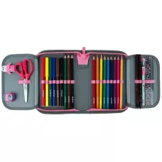 Пенал Kite 1 від., 2 відв., з наповненням K24-622H-1 College Line girl
