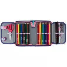 Пенал Kite 1 від., 2 відв., з наповненням K24-622H-5 Pixel Love