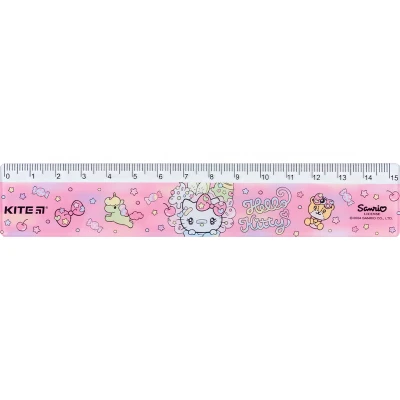 Лінійка пластикова, 15см. Hello Kitty HK24-090-2 Kite