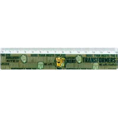 Лінійка пластикова, 15см. Transformers TF24-090 Kite