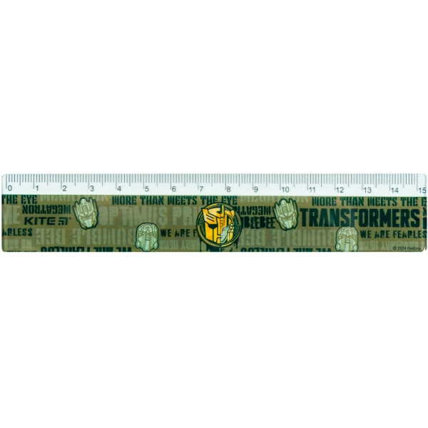 Лінійка пластикова, 15см. Transformers TF24-090 Kite
