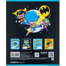 Зошит 12 арк., коса, софт тач + УФ лак, DC Comics DC24-235 Kite