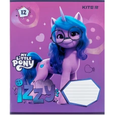 Зошит 12 арк., коса, УФ лак + глітер, My Little Pony LP24-235 Kite