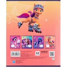 Зошит 12 арк., коса, УФ лак + глітер, My Little Pony LP24-235 Kite
