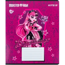 Зошит 12 арк., лінія, гібр. лак + УФ лак, Monster High MH24-234 Kite
