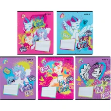 Зошит 12 арк., лінія, УФ лак + глітер, My Little Pony LP24-234 Kite