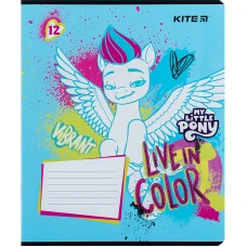 Зошит 12 арк., лінія, УФ лак + глітер, My Little Pony LP24-234 Kite