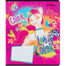 Зошит 12 арк., лінія, УФ лак + глітер, My Little Pony LP24-234 Kite