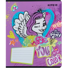 Зошит 12 арк., лінія, УФ лак + глітер, My Little Pony LP24-234 Kite