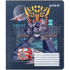 Зошит 18 арк., клітинка, гібр. лак + УФ лак, Transformers TF24-236 Kite