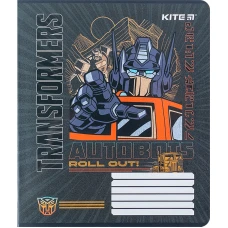 Зошит 18 арк., клітинка, гібр. лак + УФ лак, Transformers TF24-236 Kite