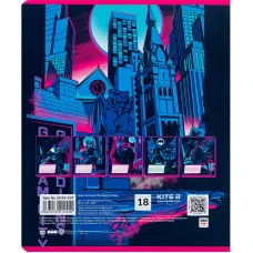 Зошит 18 арк., лінія, гібр. лак + УФ лак, DC Comics DC24-237 Kite