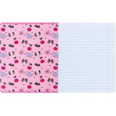 Зошит 18 арк., лінія, софт-тач + УФ лак, Kuromi HK24-237 Kite