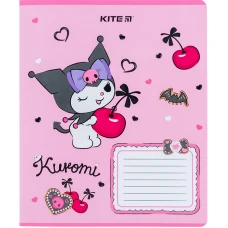 Зошит 18 арк., лінія, софт-тач + УФ лак, Kuromi HK24-237 Kite