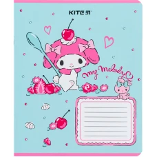 Зошит 18 арк., лінія, софт-тач + УФ лак, Kuromi HK24-237 Kite