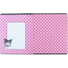 Зошит 24 арк., клітинка, софт тач + УФ лак, Kuromi HK24-238 Kite